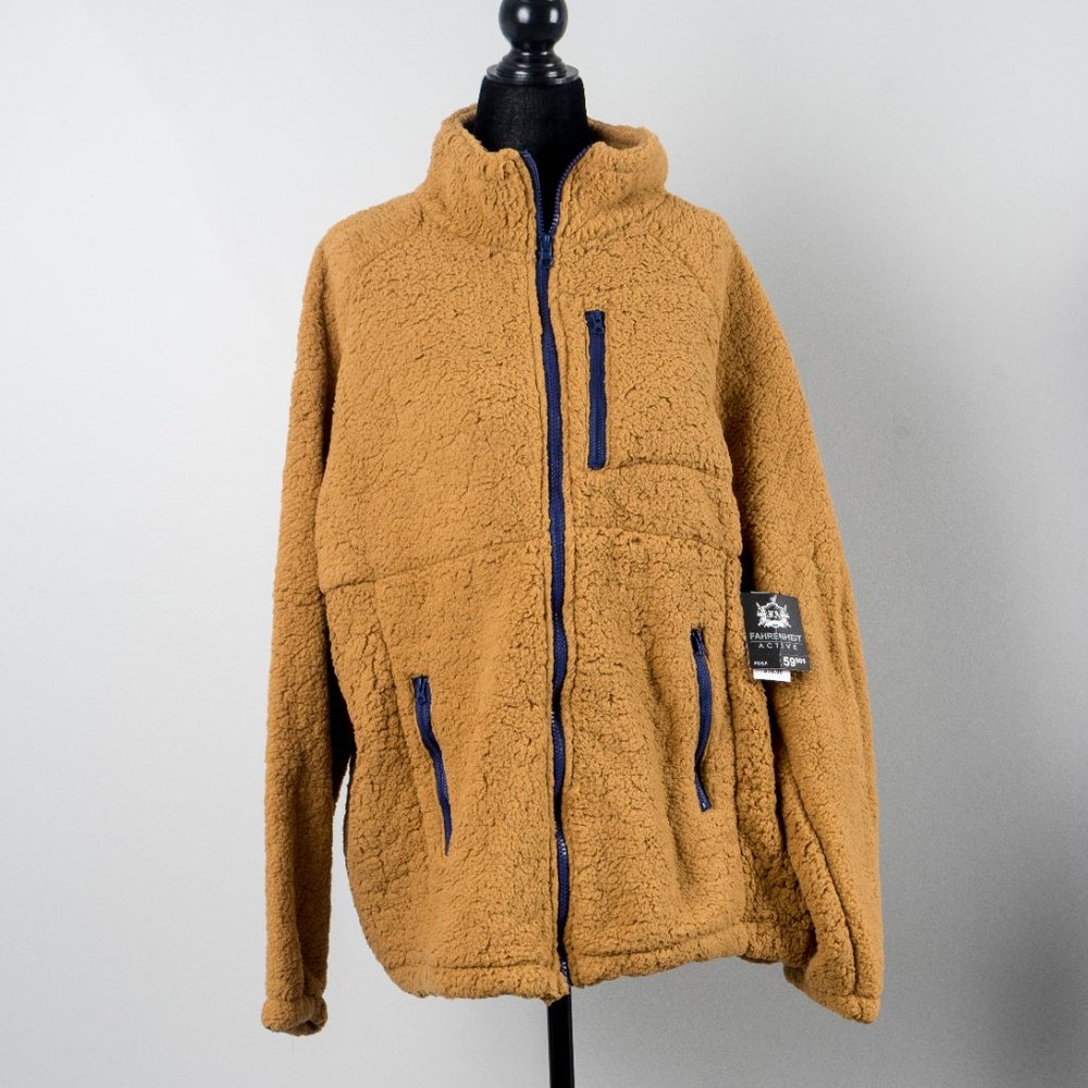 NWT Fahrenheit Sherpa Lightweight Jacket - Camel